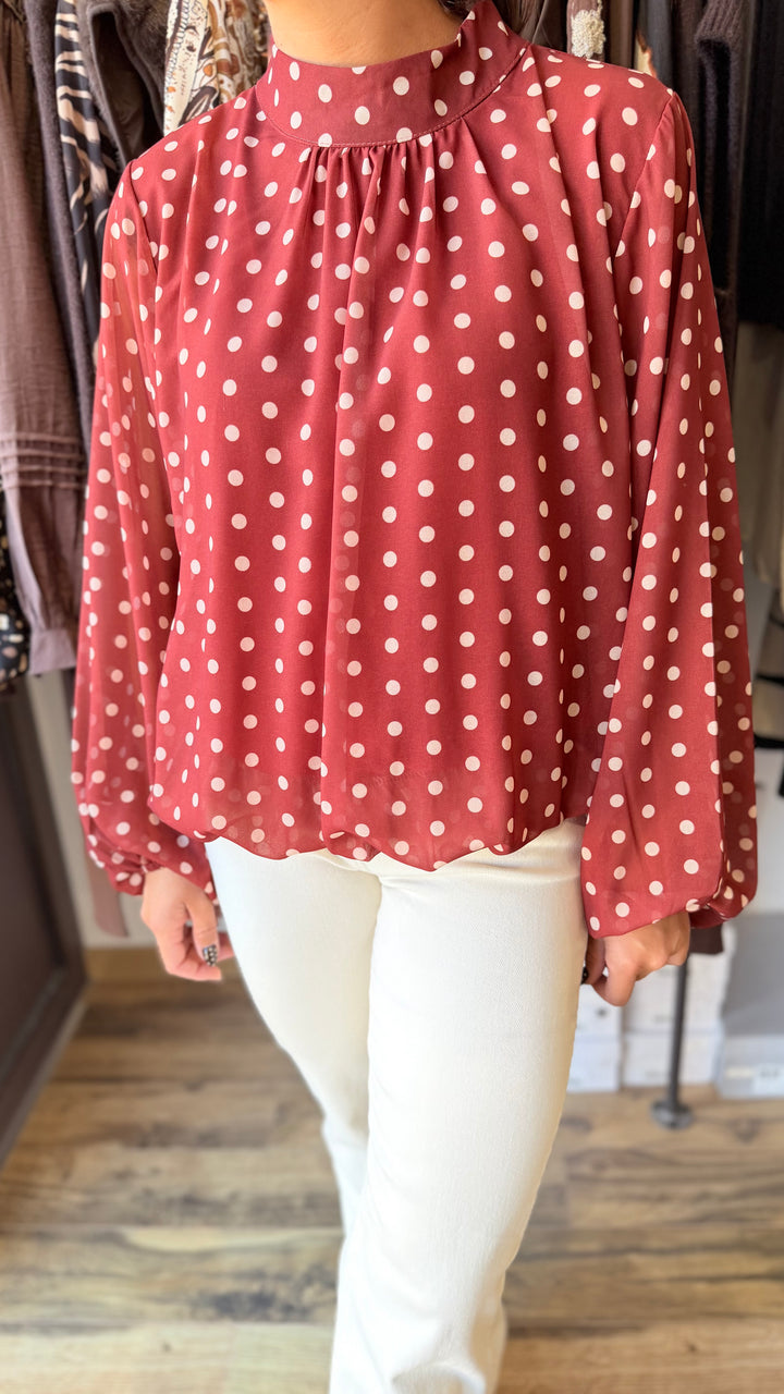 Blouse Lysa rouille