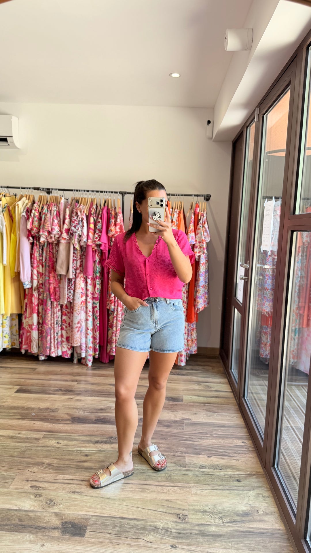 Chemise Mirta rose fushia