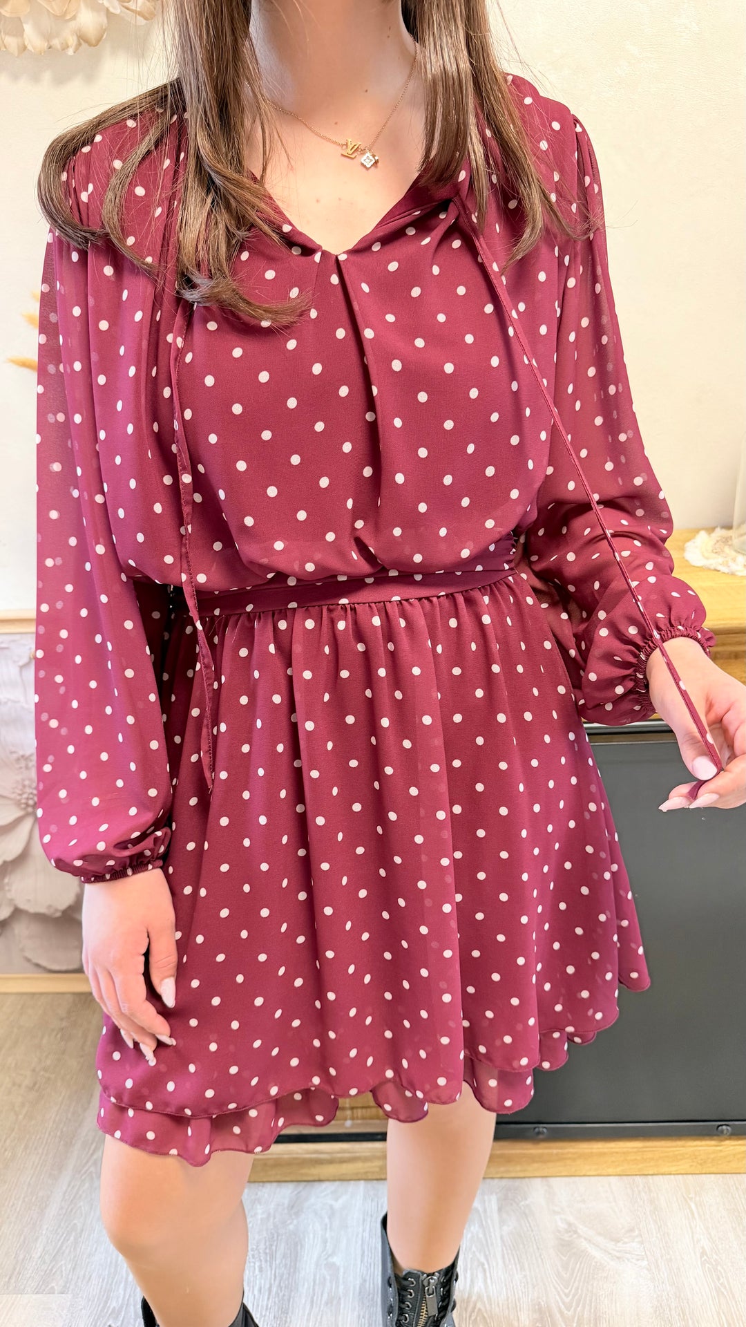 Robe Zola bordeaux