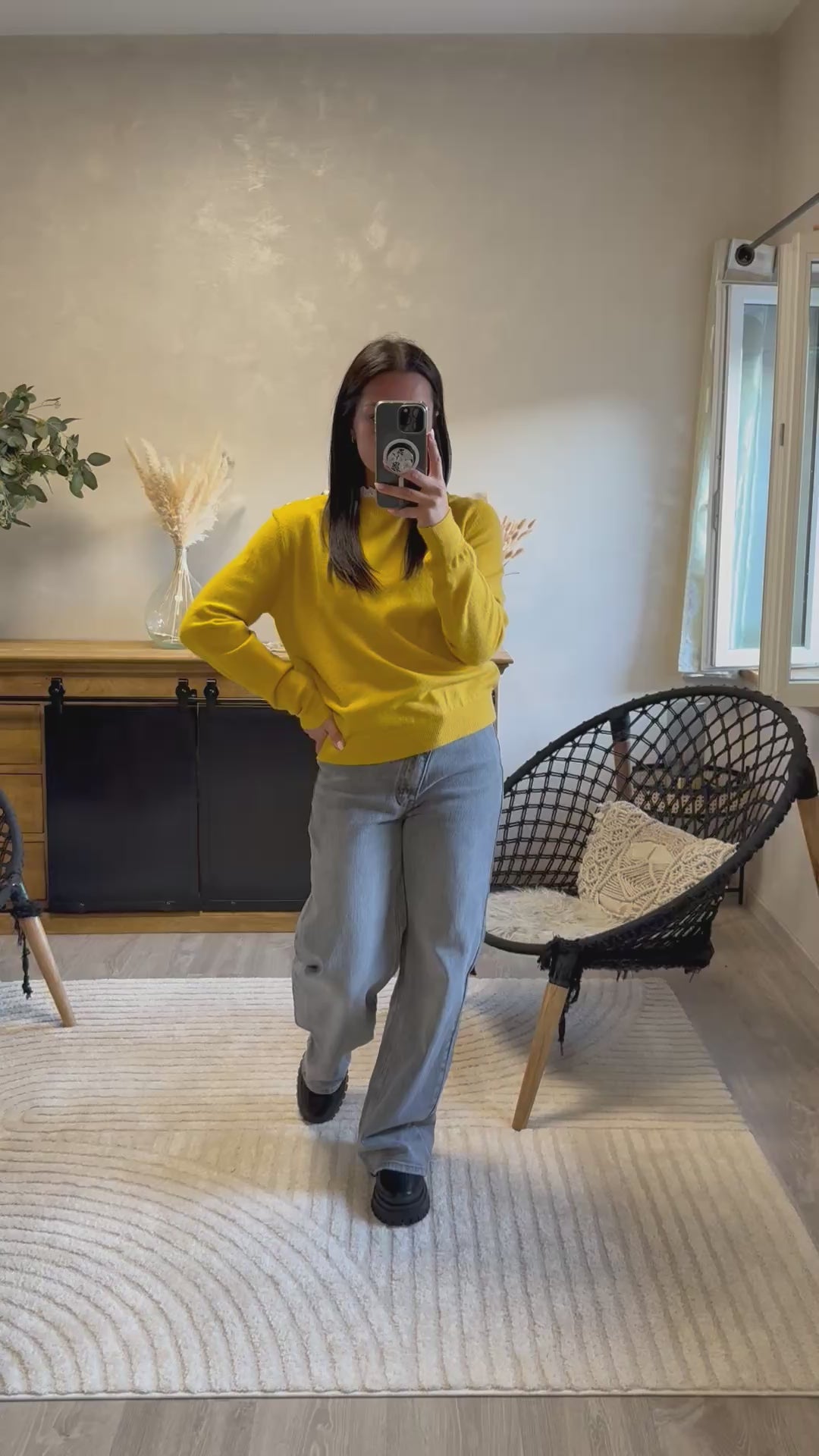 Pull Lény moutarde
