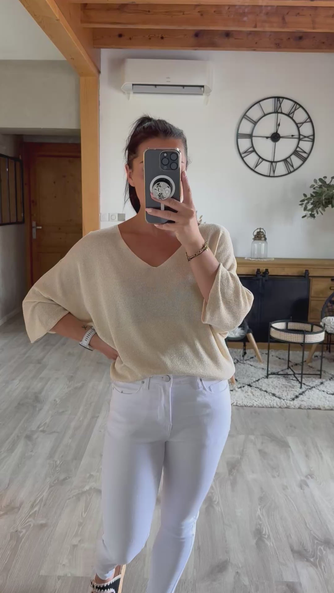Top Janelle doré